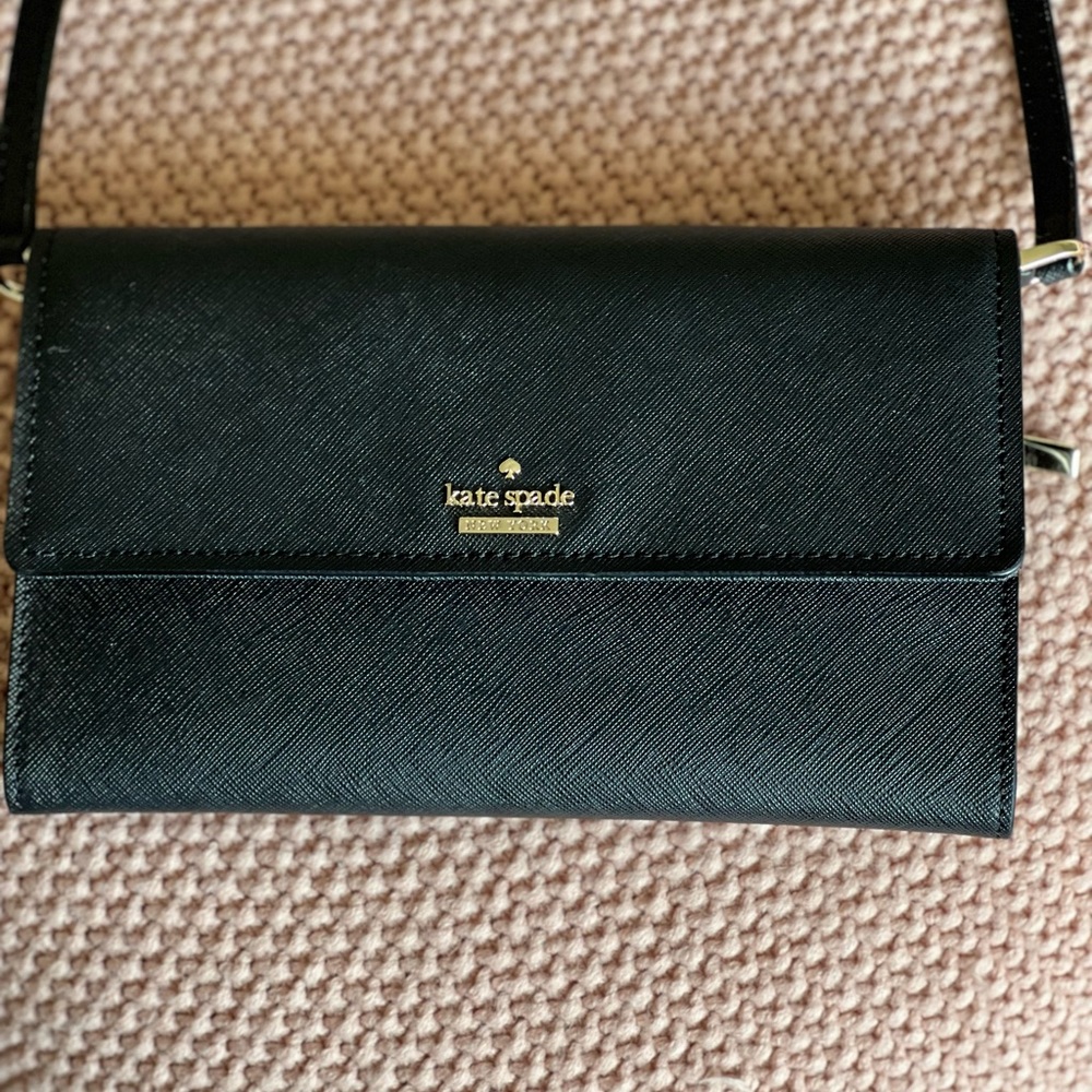 Kate Spade Cameron Street Stormie Black Leather